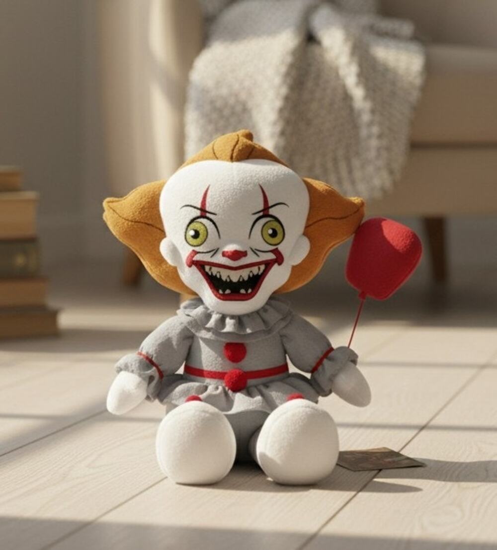 Gemmy IT Pennywise Clown 20" Plush Halloween Door Greeter Horror Decor Toy